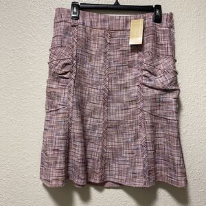 To the max skirt Medium M 6 purple pink pockets layered Tweeted an